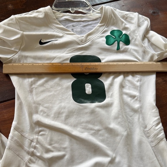 Nike Women's White and Green Long Sleeve Jersey Panathinaikos Irish - Picture 8 of 8